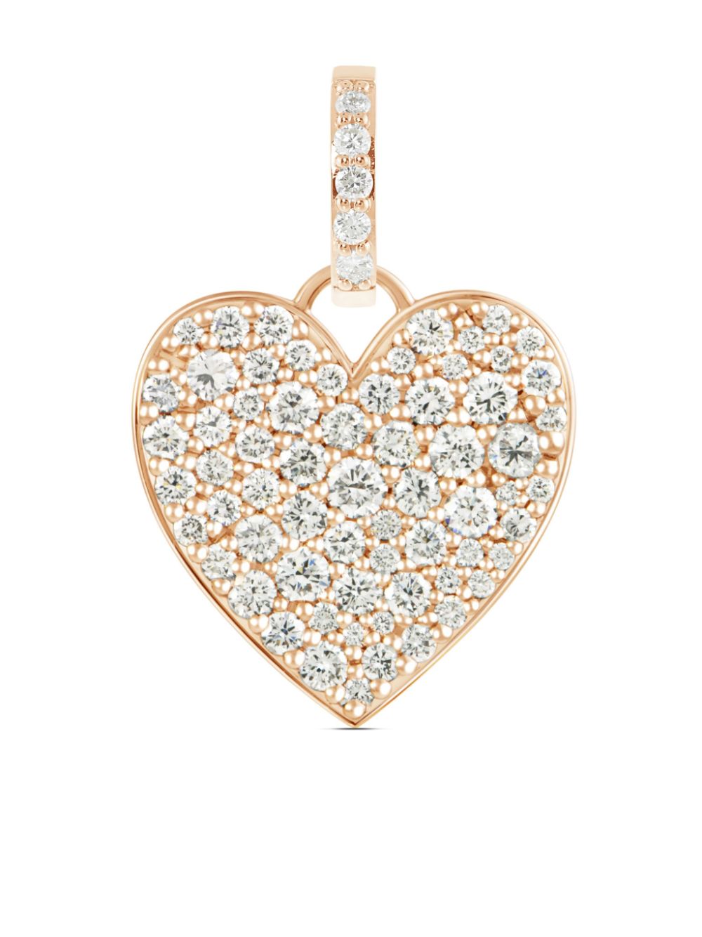 ALINKA 18kt Caviar Heart Rotgoldanhänger mit Diamant von ALINKA