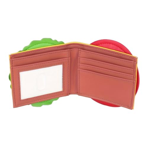 ALINUOYQ Burger Form niedliche Brieftasche RFID Blockierende Kreditkartenhalter PU Leder Bifold Wallet for Frauen Mädchen von ALINUOYQ