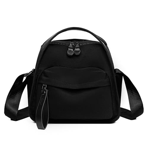 ALINUOYQ Crossbody -Tasche for Frauen Reißverschluss Schulter Handtasche Hobo -Tasche (schwarz) von ALINUOYQ