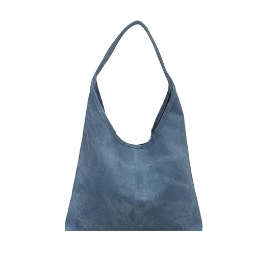 ALINUOYQ Frauen Denim Jean Handtaschen lässige Hobo -Taschen for Freizeit oder Arbeit (dunkelblau) von ALINUOYQ