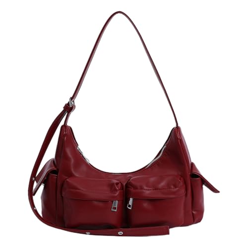 ALINUOYQ Frauen Lederumhängetasche mehrere Taschen Satchel Handtasche for die Arbeit und den täglichen Gebrauch von ALINUOYQ