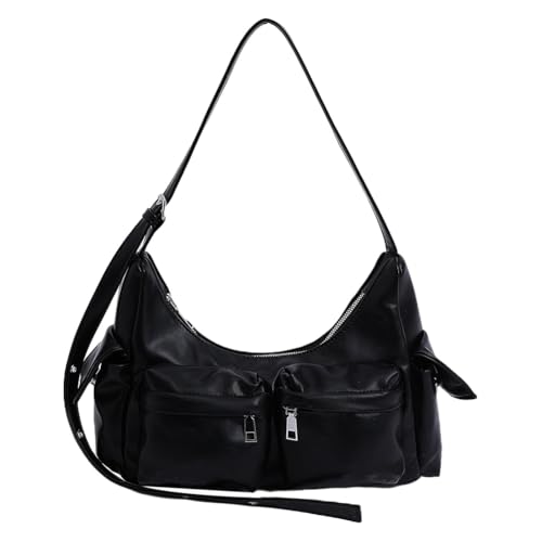 ALINUOYQ Frauen Lederumhängetasche mehrere Taschen Satchel Handtasche for die Arbeit und den täglichen Gebrauch von ALINUOYQ