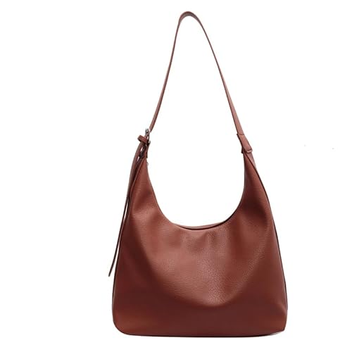 ALINUOYQ Hobo Taschen for Damen Halbmond Tote Bag Weichem Leder lässige Schultertasche Mondförmige Umhängetasche Elegante Fallende Handtaschen von ALINUOYQ