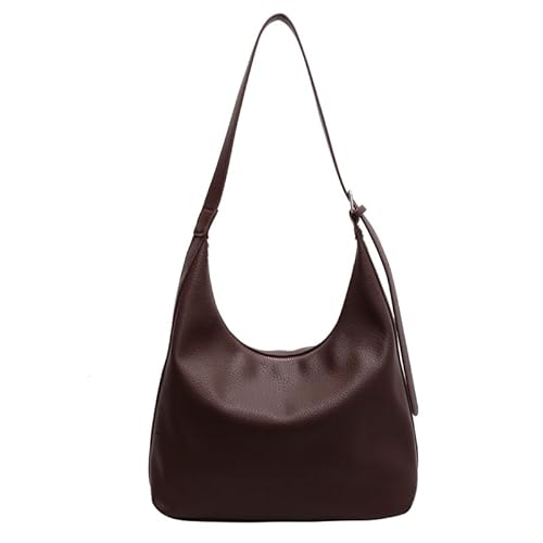 ALINUOYQ Hobo Taschen for Damen Halbmond Tote Bag Weichem Leder lässige Schultertasche Mondförmige Umhängetasche Elegante Fallende Handtaschen von ALINUOYQ
