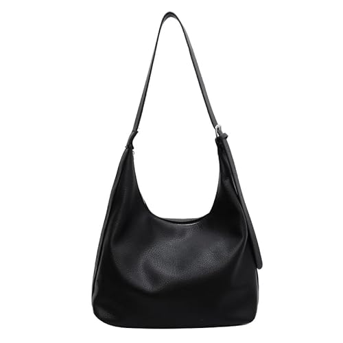 ALINUOYQ Hobo Taschen for Damen Halbmond Tote Bag Weichem Leder lässige Schultertasche Mondförmige Umhängetasche Elegante Fallende Handtaschen von ALINUOYQ