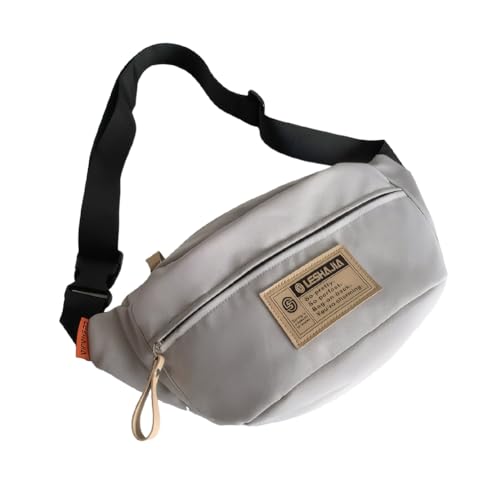 ALINUOYQ Kleiner Schlingbeutel for Männer Frauen wasserdichte Brustpaket for Reisen (grau) von ALINUOYQ