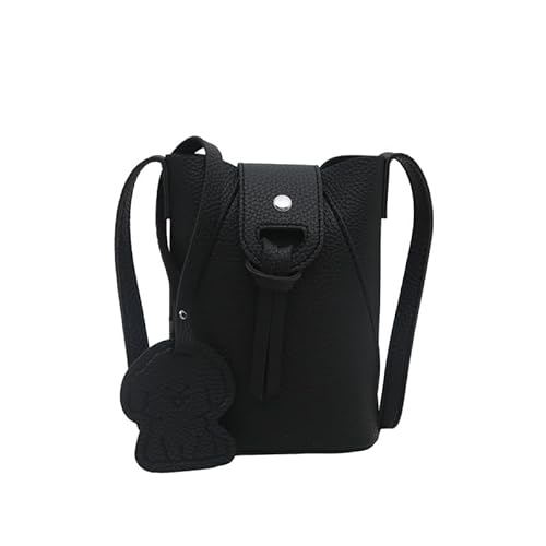 ALINUOYQ Mini -Telefontasche Casual Satchel Beutel Crossbody Telefontasche for Frauen (schwarz) von ALINUOYQ