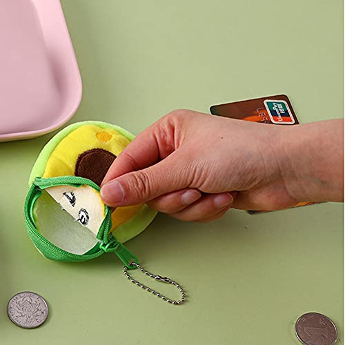 ALINUOYQ Mode Frauen Avocado Form Kreative Geldbörse Hängen Anhänger Casual Damen Mädchen Nette Kleine Brieftasche von ALINUOYQ
