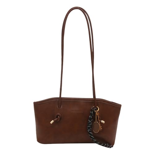 ALINUOYQ PU Leder Umhängetasche Retro Lady Handtasche große Geldbeutel for Frauen reisen (braun) von ALINUOYQ