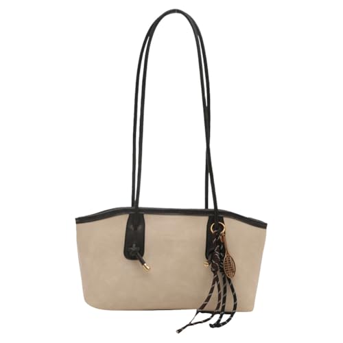 ALINUOYQ PU Leder Umhängetasche Retro Lady Handtasche große Geldbeutel for Frauen reisen (weiß) von ALINUOYQ