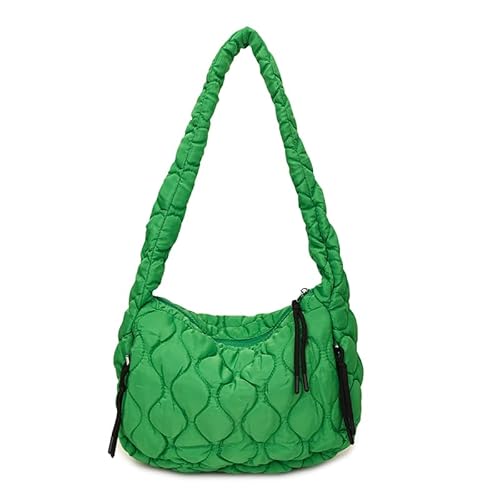 ALINUOYQ Puffer Stepp Schultertasche for Damen gepolsterte Puffy Tote Bag leichte und modische Hobo Tasche gesteppte Puffer Crossbody Umhängetasche Schulterhandtasche von ALINUOYQ