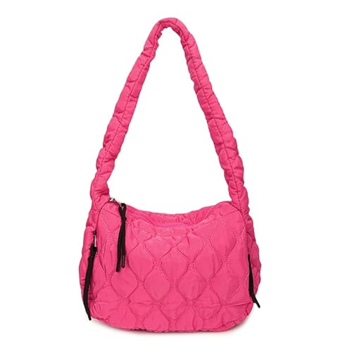 ALINUOYQ Puffer Stepp Schultertasche for Damen gepolsterte Puffy Tote Bag leichte und modische Hobo Tasche gesteppte Puffer Crossbody Umhängetasche Schulterhandtasche von ALINUOYQ