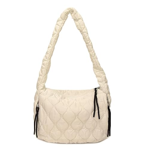 ALINUOYQ Puffer Stepp Schultertasche for Damen gepolsterte Puffy Tote Bag leichte und modische Hobo Tasche gesteppte Puffer Crossbody Umhängetasche Schulterhandtasche von ALINUOYQ