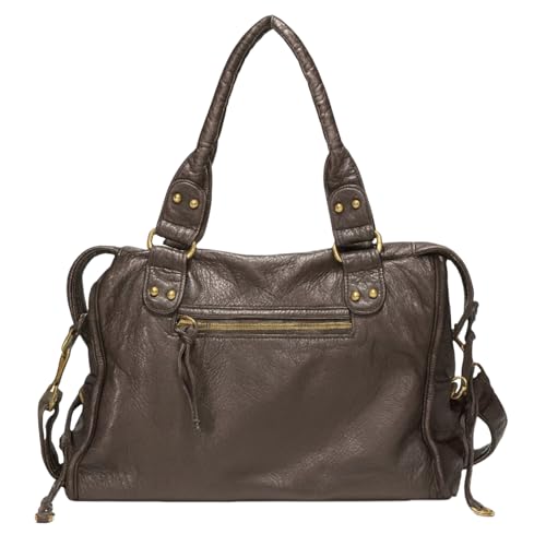 ALINUOYQ Retro -Handtaschen PU Leder Crossbody Tasche for Frauen täglich verwenden Arbeit (hellbraun) von ALINUOYQ