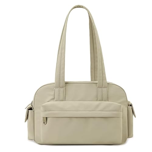 ALINUOYQ Retro Schultertasche for Damen, Bowling-Handtasche mit Kurzgriff, wasserdichte Nylon-Unterarmtasche mit mehreren Fächern von ALINUOYQ