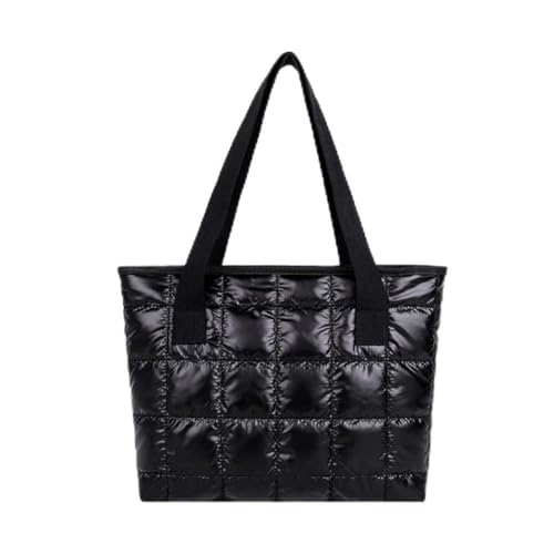 ALINUOYQ Universal Nylon Tuch Schulter Taschen Weibliche Casual Tote Handtaschen Große Kapazität Gesteppte Einkaufstaschen for Frauen Straße von ALINUOYQ