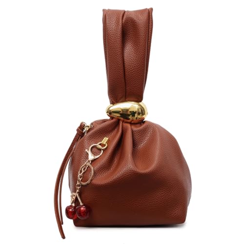 ALINUOYQ Women Leder -Armband Geldbeutel mit Anhänger kleine Handtasche for den täglichen Gebrauch (braun) von ALINUOYQ