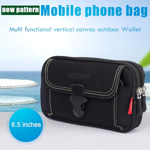 Mode Handy Geldbörse Tasche Männlichen Outdoor Reise Sport Gürtel Bum Beutel Multi-Funktion PU Leder Fanny Taille Tasche von ALINUOYQ