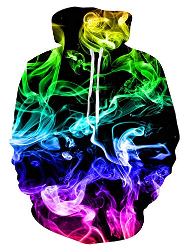 ALISISTER Unisex 3D Hoodie Herren Damen Kapuzenpullover Sweatshirt Personalisiert Buntes Rauchen Drucken Drawstring Langarm Pullover Kapuzenpullis mit Tasche S ALISISTER Unisex 3D Hoodie Herren Damen Kapuzenpullover Sweatshirt Personalisiert Buntes Rauchen Drucken Drawstring Langarm Pullover Kapuzenpullis mit Tasche S von ALISISTER
