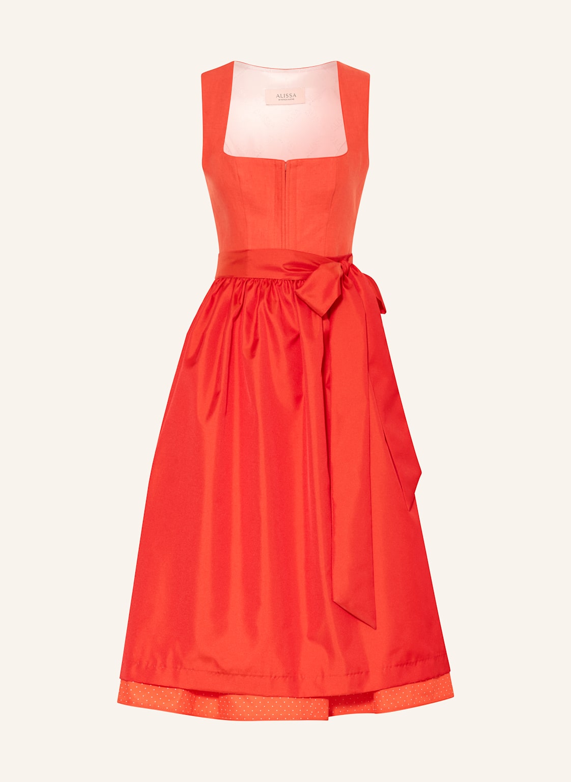 Alissa By Kinga Mathe Dirndl Adri Mit Leinen orange Alissa By Kinga Mathe Dirndl Adri Mit Leinen orange von ALISSA BY KINGA MATHE