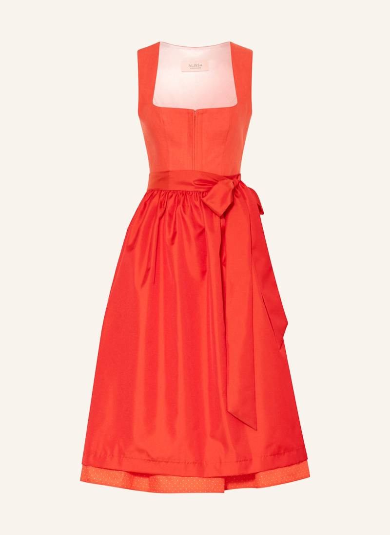 Alissa By Kinga Mathe Dirndl Adri Mit Leinen orange von ALISSA BY KINGA MATHE