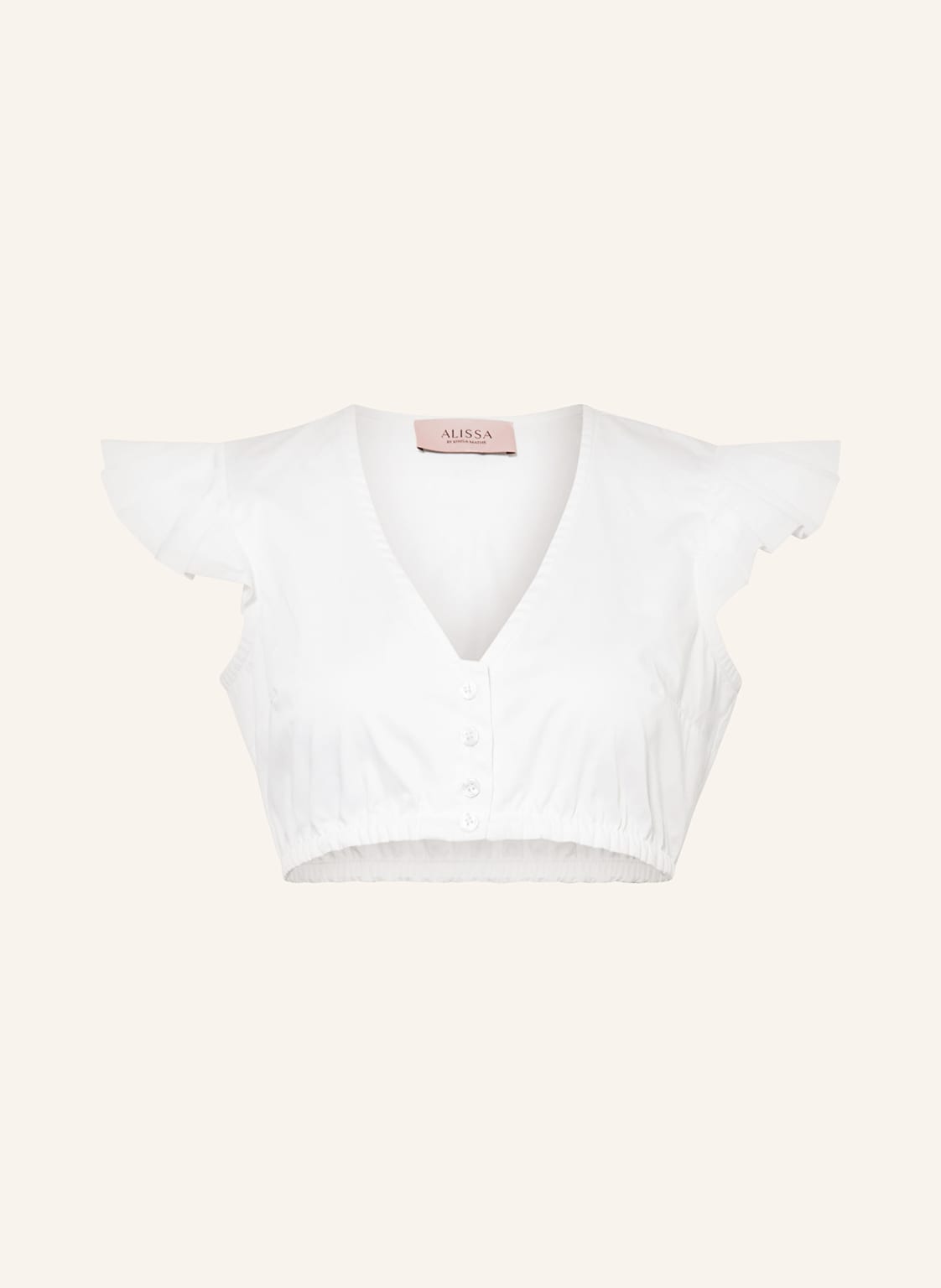 Alissa By Kinga Mathe Dirndlbluse Kiki Mit Volants weiss von ALISSA BY KINGA MATHE