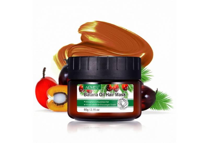ALIVER Haarmaske Haarwachstum Haarpflege Intensivpflege Batana Öl für Haare Vegan, 1-tlg., Haarmaske, Haarpflege, Batana Öl, Aliver von ALIVER