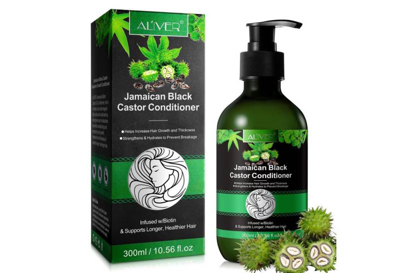 ALIVER Haarpflege-Set Shampoo Conditioner Haarmaske Haaröl Rizinus Vegan von ALIVER