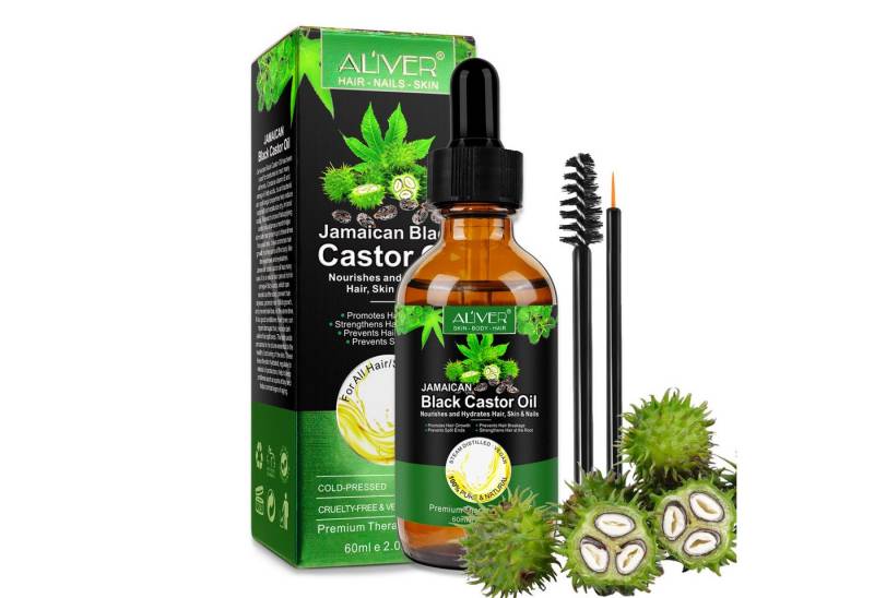 ALIVER Haarpflege-Set Shampoo Conditioner Haarmaske Haaröl Rizinus Vegan von ALIVER