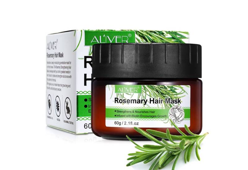 ALIVER Haarpflege-Set Rosmarin Set Shampoo Conditioner Haarmaske Haaröl Haarwachstum Vegan von ALIVER
