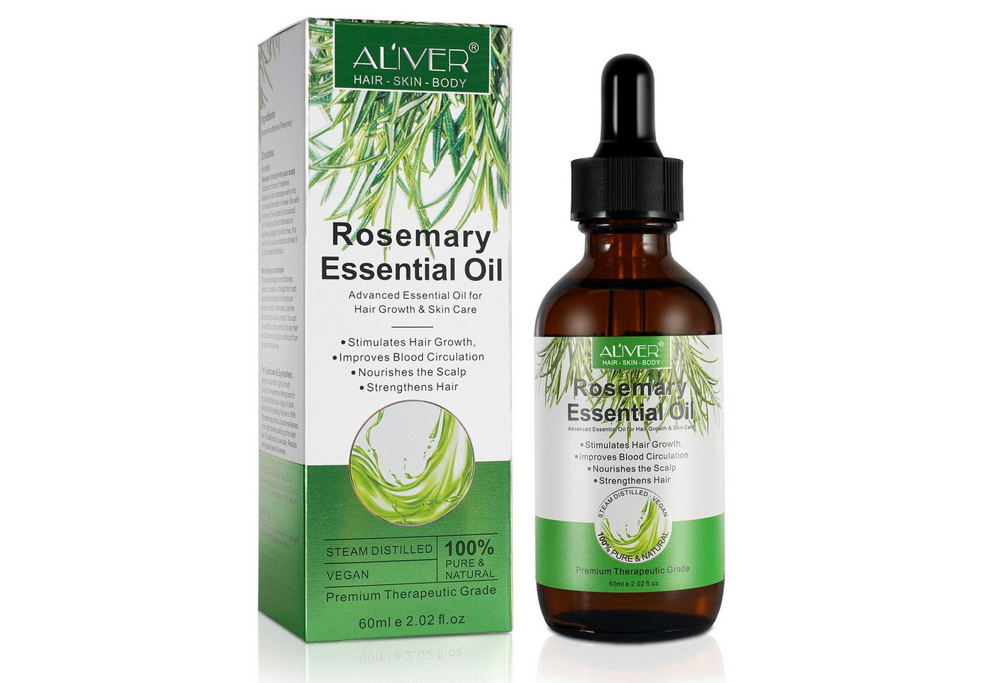 ALIVER Haarpflege-Set Rosmarin Set Shampoo Conditioner Haarmaske Haaröl Haarwachstum Vegan ALIVER Haarpflege-Set Rosmarin Set Shampoo Conditioner Haarmaske Haaröl Haarwachstum Vegan von ALIVER