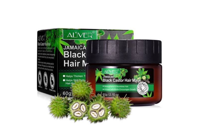 ALIVER Haarpflege-Set Shampoo Conditioner Haarmaske Haaröl Rizinus Vegan von ALIVER