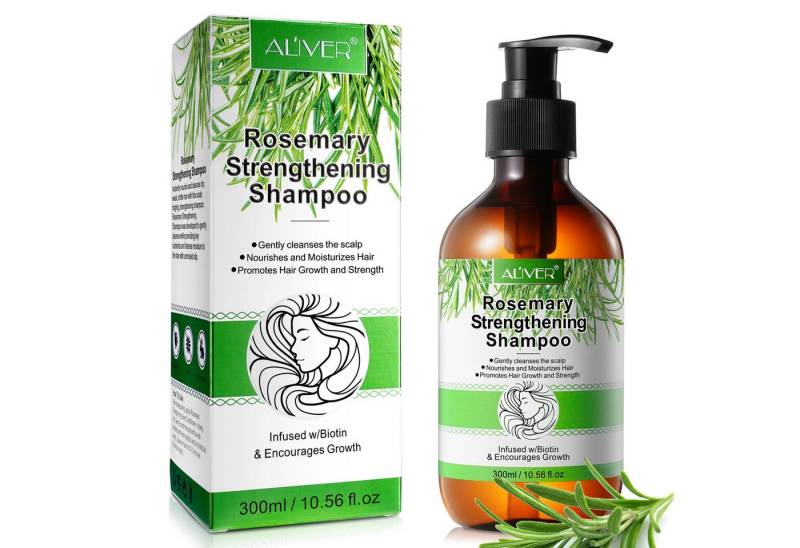ALIVER Haarshampoo Shampoo Rosmarin für Haarwachstum Pflegeshampoo 300ml Aliver, 1-tlg. von ALIVER