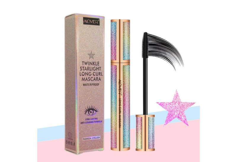 ALIVER Mascara 4D Wasserfeste Long Curl Volumen Wimperntusche Bürste, 1-tlg. von ALIVER