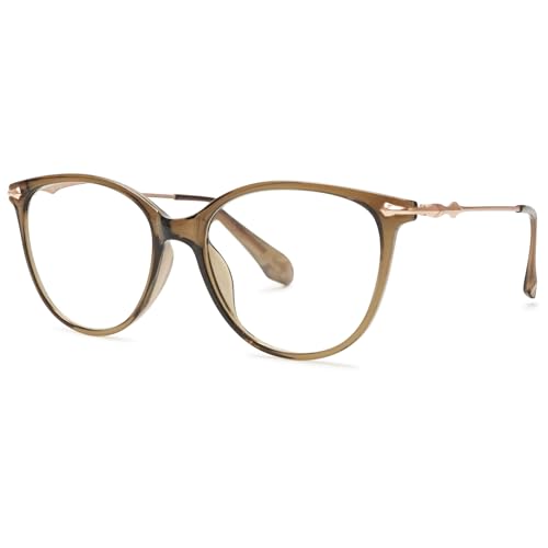ALKAHE Katzenauge Große Lesebrille für Damen Herren Mode Unisex Hornbrille - Oval Anti Blaulicht Lesehilfe Leicht Sehhilfe Computer Brille mit Blaulichtfilter Grün Brille 3.5 von ALKAHE