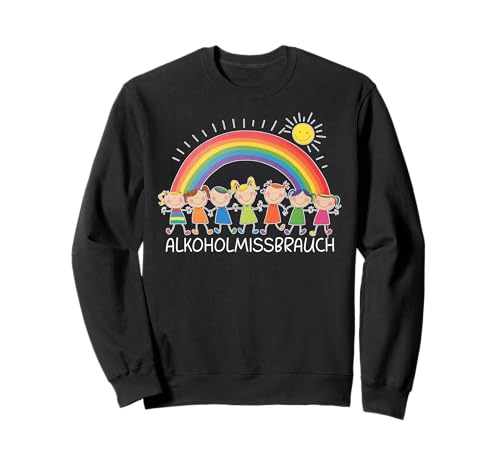 ALKOHOLMISSBRAUCH - EXZESSIVER ALKOHOLKONSUM X Kinder Lustig Sweatshirt von ALKOHOLMISSBRAUCH X Lustig Kinder Zeichnung