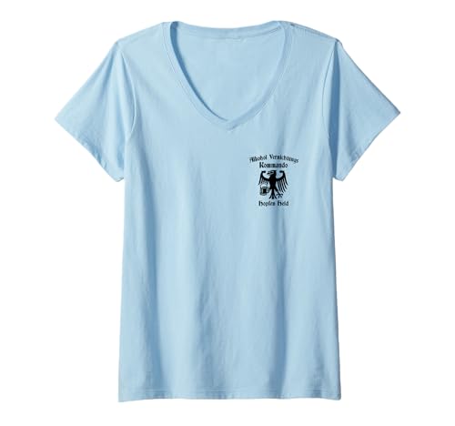 Damen ALKOHOLVERNICHTUNGSKOMMANDO X HOPFEN HELD - Lecker Bierchen T-Shirt mit V-Ausschnitt Damen ALKOHOLVERNICHTUNGSKOMMANDO X HOPFEN HELD - Lecker Bierchen T-Shirt mit V-Ausschnitt von ALKOHOLVERNICHTUNGSKOMMANDO. Bierliebhaber Germany