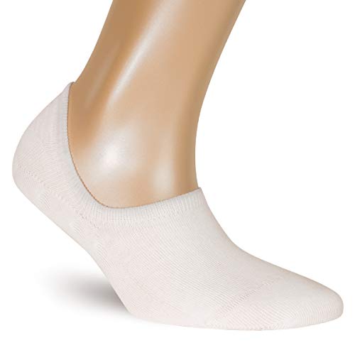 ALL ABOUT SOCKS Unsichtbare Sneaker Socken Damen & Herren weiß 39-42 - RUTSCHFEST - PREMIUM Sneakersocken - Ohne drückende Zehennaht (5er Pack) von ALL ABOUT SOCKS