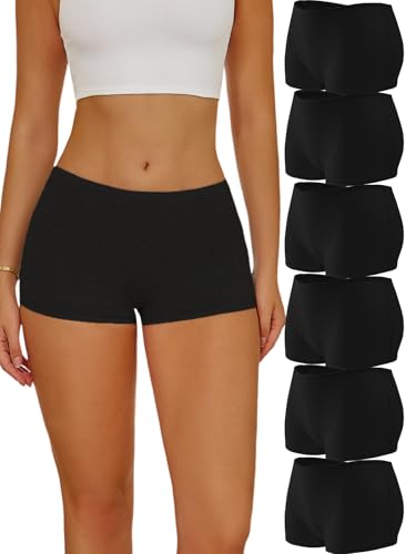 ALL OF SHE Boxershorts Damen Baumwolle 6er Pack-L von ALL OF SHE