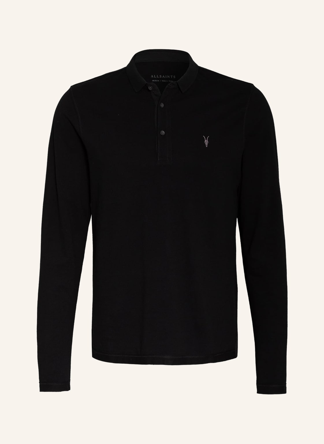 Allsaints Piqué-Poloshirt Reform schwarz von AllSaints