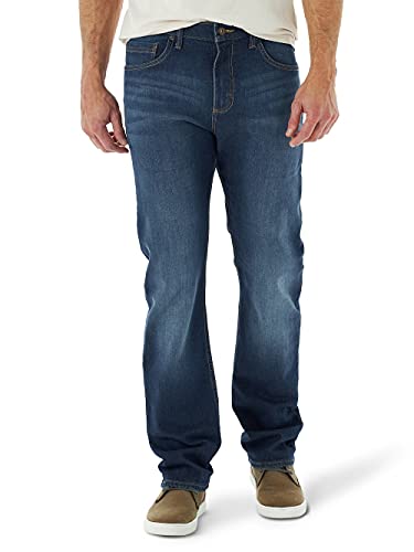 ALL TERRAIN GEAR X Wrangler Herren Slim Fit Straight Leg Jeans, Blue Ridge, 40W / 32L von ALL TERRAIN GEAR X Wrangler