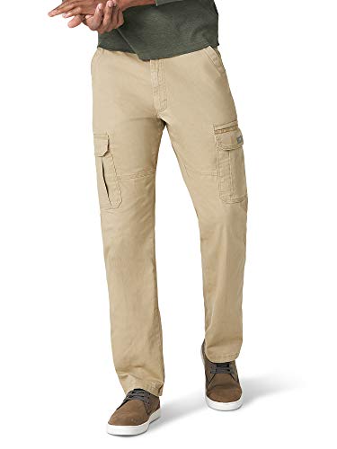 ALL TERRAIN GEAR X Wrangler Herren Wrangler Authentics Stretch Cargo Pant Freizeithosen, Elmwood, 34W / 32L von ALL TERRAIN GEAR X Wrangler