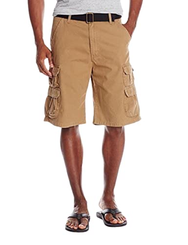 Wrangler Authentics Herren Premium Twill Cargo Shorts - Beige - 52 von ALL TERRAIN GEAR X Wrangler