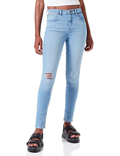 Wrangler Damen HIGH Rise Skinny Jeans, Beach Baby, 25W / 30L von Wrangler