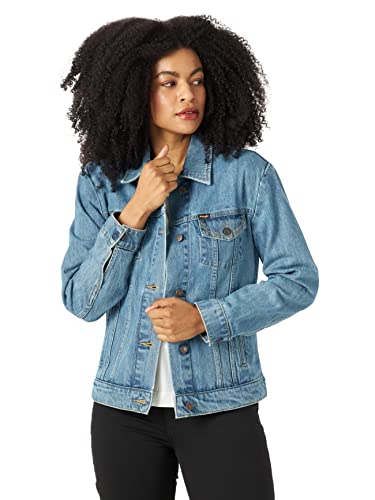 Wrangler Damen Relaxed Fit Memory Maker Jean Jacket Jeansjacke, Becken, S von Wrangler