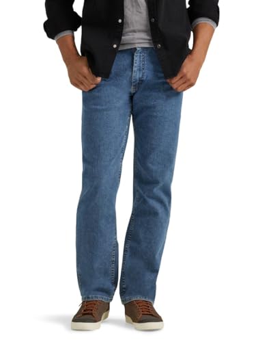 Wrangler Herren Big & Tall Classic Comfort-Waist Jeans, Light Stonewash, 46W / 34L von ALL TERRAIN GEAR X Wrangler