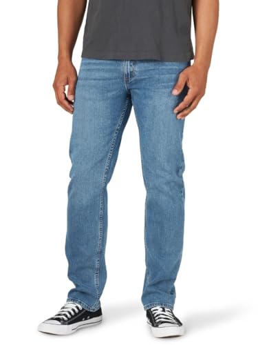 Wrangler Herren-Jeans mit normaler Passform, Bequeme und Flexible Taille, Leon, 44W x 34L von ALL TERRAIN GEAR X Wrangler