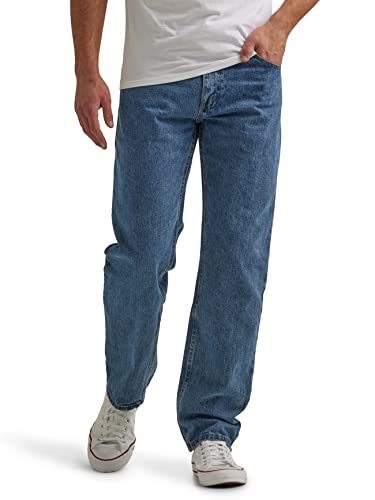 Wrangler Herren Klassische Baumwolljeans mit 5 Taschen, Normale Passform Jeans, Vintage Blau Grau, 31W / 32L von Wrangler