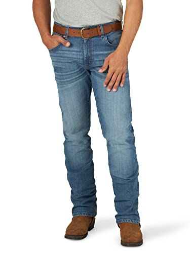 Wrangler Herren Retro Slim Fit Boot Cut Jeans, Shadow, 38W / 30L von Wrangler