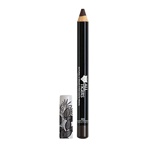 ALL TIGERS - Vegan Lidschatten - hochpigmentiert - Natürliche Inhaltsstoffe - Dunkelbraun Farbton "Set your rules" 303-3 in 1 Eyeshadow Pen - Long Lasting Holding - Cruelty-free von ALL TIGERS